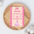 Pink Princess Theme Birthday Party Invitation Floral Design for Girls (Digital Download)- Digital and Editable