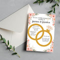 Pink Floral Wedding Invitation Design for Summer and Spring (Digital Download)- Digital and Customizable