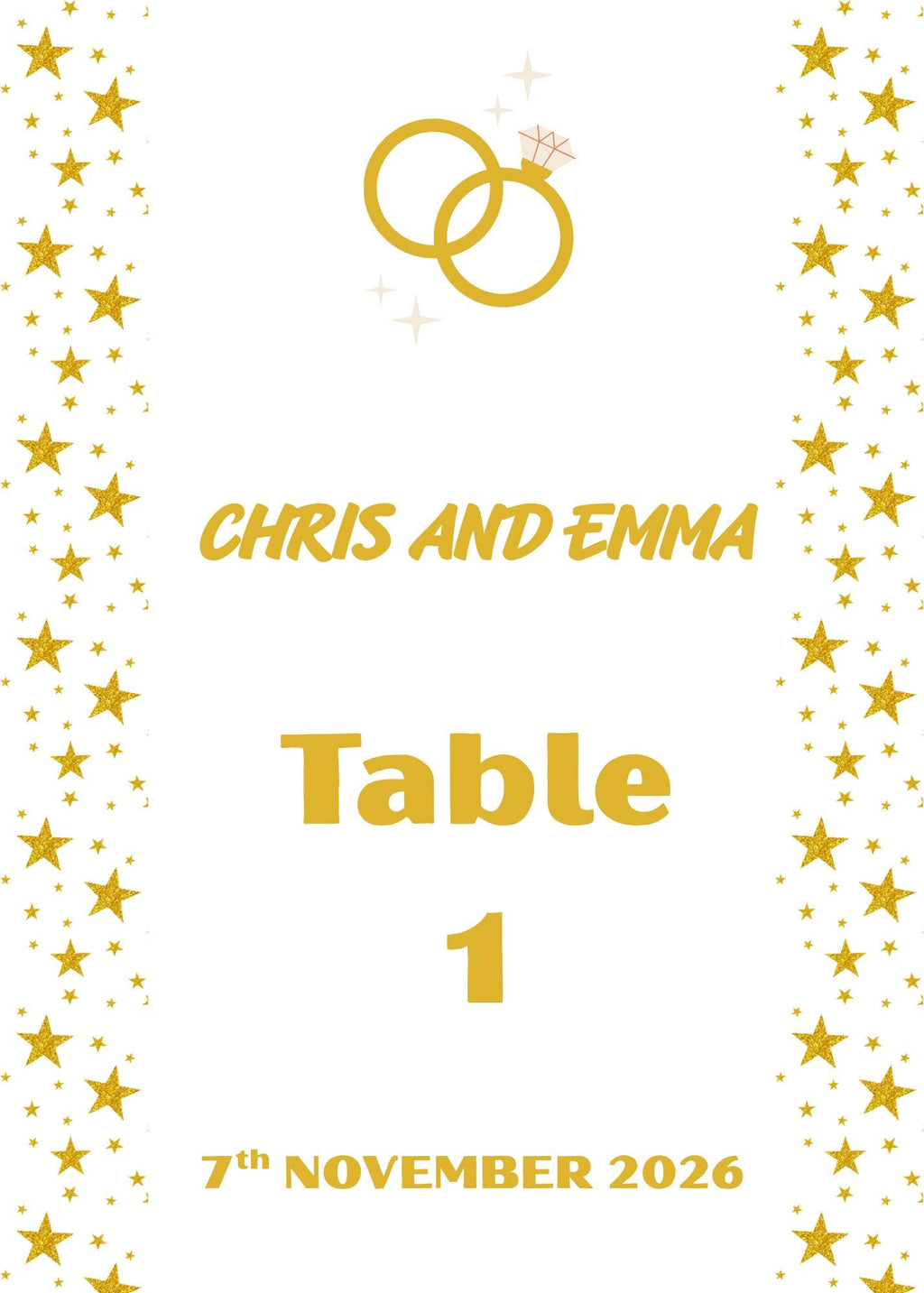 Gold and White Wedding Digital Bundle Design (Digital Download) Digital and Editable