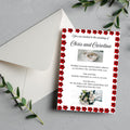 Red and White Invitation for Wedding- Invitation Design (Digital Download) Digital and Editable