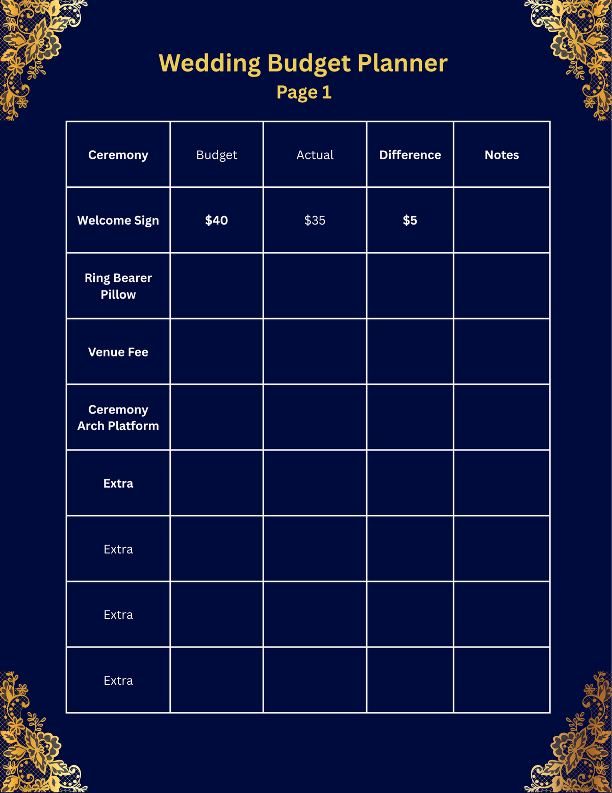 Blue and Gold Wedding Bundle- Elegant and Modern- Perfect for Christmas Season Weddings